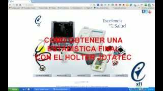 Cómo Obtener una Estadística Final con el Holter Jotatec wwwxl1commx [upl. by Weisburgh]