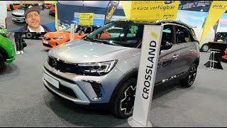 Opel Crossland Ultimate compact SUV sedan car new model walkaround and interior K0424 [upl. by Anaiviv26]