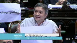 Diputado Kirchner Máximo Carlos  Sesión 24102018  PL [upl. by Agnot]