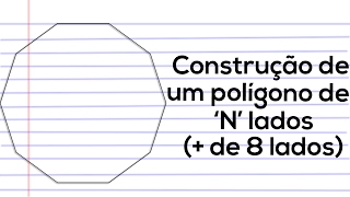 Desenho Técnico 3105  Construção de um polígono de N lados   de 8 lados [upl. by Isacco]