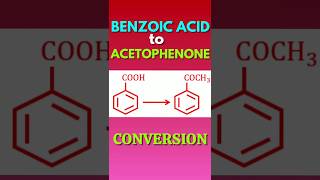 Benzoic acid to Acetophenone conversion shorts chemistry [upl. by Rocker]