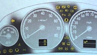 Vauxhall Opel Vectra C Dashboard Warning Lights amp Symbols [upl. by Davidson]