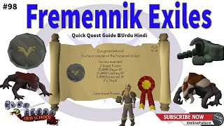 OSRS│How To Complete The Fremennik Exiles Quest 2021│Urdu Hindi [upl. by Devinna]