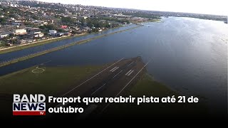 Fraport quer reabrir pista até 21 de outubro [upl. by Yraccaz334]