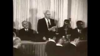 David BenGurion speech on Israels 10th anniversary [upl. by Piers225]