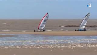 Char à voile  SaintGeorges CharenteMaritime dans le vent [upl. by Carma848]