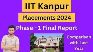 IIT Kanpur Phase  1 Placements 2024🔥  Final Report  Shocking😱 [upl. by Dame]