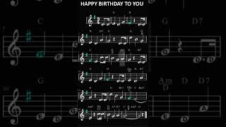 Happy birthday to you CDEFGAB inverted [upl. by Staley]