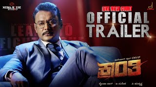 Kranti Official Trailer  Darshan Thoogudeepa Rachitha Ram  Shylaja Nag B Suresha  V Harikrishna [upl. by Leahsim]