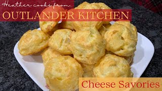 Cheese Savories Gougères  Outlander Kitchen  EASY [upl. by Genesia]