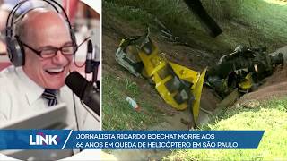 Jornalista Ricardo Boechat morre aos 66 anos em queda de helicóptero em São Paulo [upl. by Lucania]