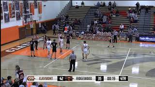 2024 Boys Varsity Basketball Claymont vs Ridgewood [upl. by Hola999]