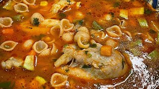 Cómo Preparar Una Rica Sopa De Conchita Con Pollo y Verduras La Cocina De Sol [upl. by Elynad]