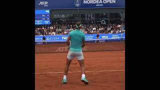 Insane Rafa Nadal point in Bastad Nadal courtleveltennis sport shorts 🎥tennisportalen [upl. by Lea]