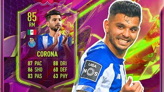 INSANE CARD 👀 85 CORONA REVIEW FIFA 22 RULEBREAKERS CORONA PLAYER REVIEW [upl. by Liane]