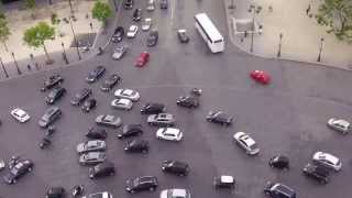 The Craziest Roundabout in Europe  Arc de Triomphe in Paris [upl. by Thoma]