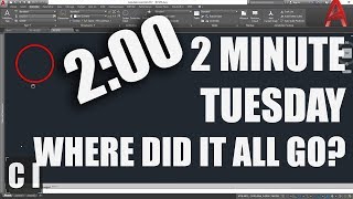 AutoCAD How to Fix Zoom Extents amp Drawing Disappears  2 Minute Tuesday [upl. by Zusman31]