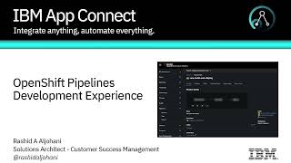 IBM App Connect  OpenShift Pipelines Development Experience [upl. by Pederson354]