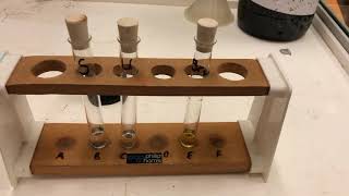 Testing hydrocarbons for unsaturation using bromine water [upl. by Irec984]