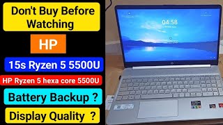 hp 15s ryzen 5 5500u review  hp ryzen 5 hexa core 5500u laptop review  hp ryzen 5 hexa core 5500u [upl. by Waite32]