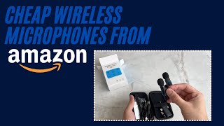 Cheap Wireless Amazon Microphones Unboxing [upl. by Naesar]