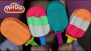 Tuesday Play Doh DIY Colorful Play Doh Popsicles PlayDoh Ice Lolly [upl. by Noremac721]