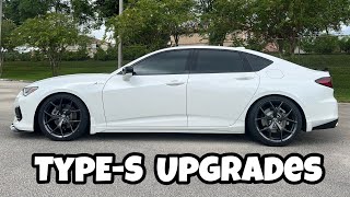 2021 Acura TLX ASpec  OEM TypeS Upgrade  Front Splitter  Diffuser  YSpoke Wheel  BC Coilover [upl. by Latton4]