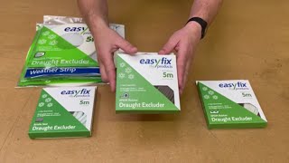 Choosing door and window frame Draught Excluders  Easyfix DIY options explained [upl. by Etnoval]