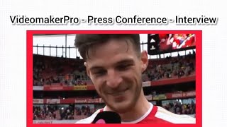 Declan Rice postmatch interview ArsenalBournemouth 30 [upl. by Ernaline839]