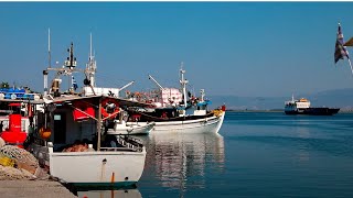 Keramoti to Thassos Town by Ferry  Thassos Holiday Summer 2020 [upl. by Arrotal]