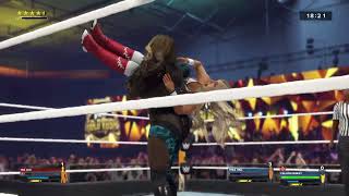 WWE 2K24 Gameplay  Nia Jax vs Sonya DeVille Shayna Baszler amp Zoey Stark [upl. by Aigil343]