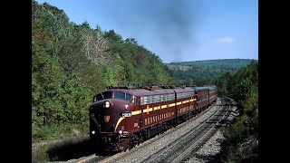 Altoona Railfest PRR E8s Passenger Special NS Pittsburgh Line GallitzinPA Oct 56 2002 Part 3 [upl. by Kreda]