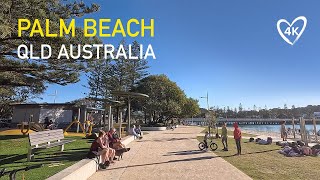 Gold Coast Walking Tour  Palm Beach Tallebudgera Creek Currumbin Tugun Australia  4K UHD [upl. by Gniy]