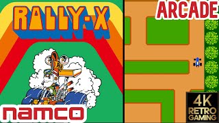 RallyX Arcade  Namco 1980  4k Gameplay [upl. by Honorine]