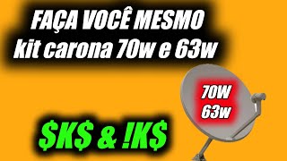 APONTAMENTO 70w e 63w NA MESMA ANTENA  VEJA O VÍDEO 📡😁😱 [upl. by Gavan]