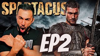 SPARTACUS SEASON 1 EPISODE 2 REACTION  Sacramentum Gladiatorum [upl. by Ennahoj]