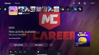 NBA 2K24  Start Up Screen  FULL MENU Walkthrough PS5 [upl. by Emelun]