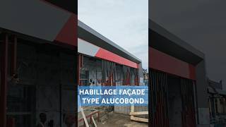 Habillage de la Façade en ALUCOBOND alucobond shortvideo construction design architecture [upl. by Judenberg]