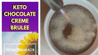 Keto Chocolate Creme Brulee Monk Fruit Sweetener [upl. by Aihsekal]