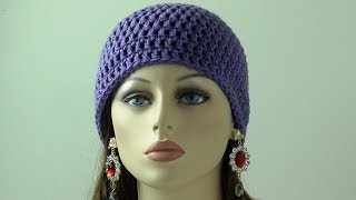 Crochet Beanie for Beginners  Adult Sizes [upl. by Marela]