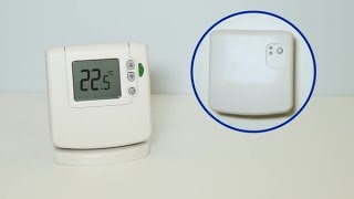 How to bind the DT92E Wireless Room Thermostat with the BDR91 Boiler Relay  Resideo [upl. by Anilas]