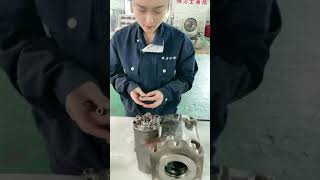 rexroth A4VG125 hydraulic pump repair assembly video [upl. by Sumer]