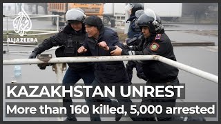 Kazakhstan More than 160 killed 5000 arrested during riots [upl. by Mickie]