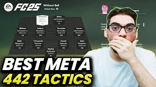 BEST META 442 FORMATION AND CUSTOM TACTICS IN FC 25 ULTIMATE TEAM [upl. by Suchta167]