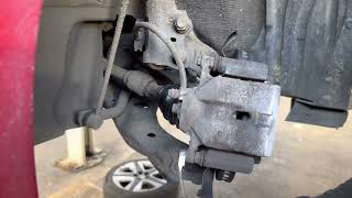 How to replace front brake disc and pads on Toyota Prius zmmotors1 [upl. by Tecil803]