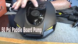 50PSI Electric Paddle Board Pump Dual Motor SUP Air Pump for Inflation and Deflation [upl. by Rustin]