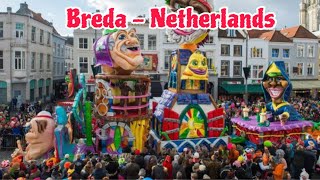 Parade Carnaval Breda 2024 Karnaval di Breda 2024Nonsje Vlog [upl. by Mairem]