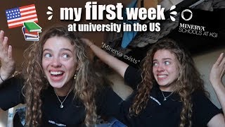 My FIRST WEEK at US University British Gal Moves to San Francisco Minerva Vlog 🌎 [upl. by Ahsenak]