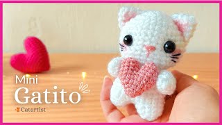 💗 Mini GATITO Amigurumi 🐱 Crochet Tutorial Paso a paso  Fácil 💕 EspEng [upl. by Cowden]