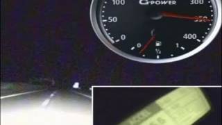 359 kmh 224 mph GPower Hurricane RS BMW M5 Touring GPSverified on PerformanceBox [upl. by Cavanagh]